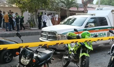 Escenario de un homicidio en Barranquilla. 