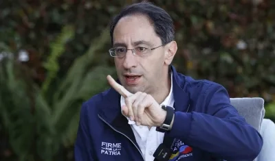 José Manuel Restrepo, hablando en entrevista con EFE, en Bogotá 