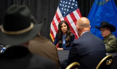 Kristi Noem, enviada especial de Estados Unidos para el Escudo de las Américas.