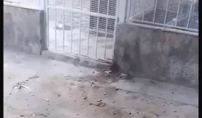 Lugar del atentado en El Concord, en Malambo
