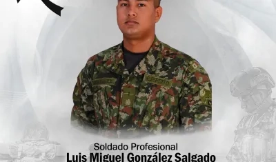 El soldado profesional Luis Miguel González Salgado.