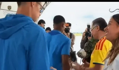 Momento del supuesto desplante