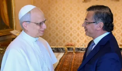 El Papa León XIV recibirá a Gustavo Petro este jueves, en el Vaticano
