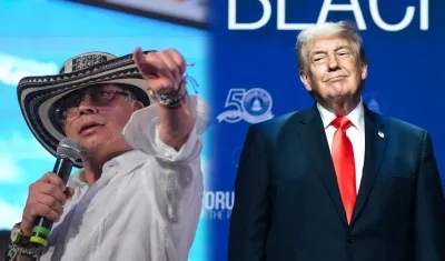 Gustavo Petro y Donald Trump, presidentes de Colombia y Estados Unidos. 