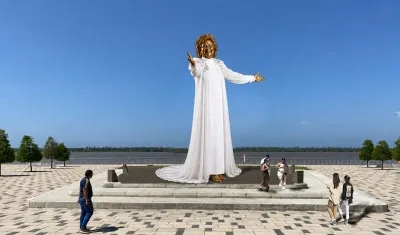 Render del monumento de Esthercita Forero en el Gran Malecón.