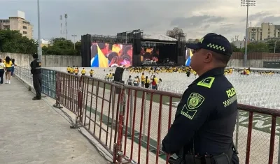 Imagen del Fan Zone del Romelio Martínez.