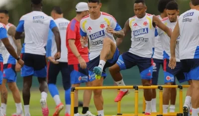 Entrenamiento de la Selección de este domingo.