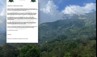 Sierra Nevada y comunicado de prensa de las ACSN