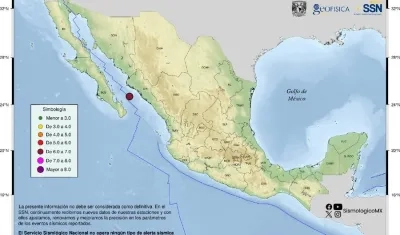 Sismo en México
