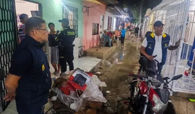 Uno de los barrios afectados