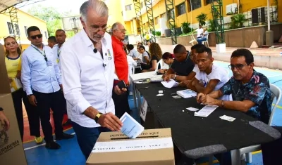 El Gobernador del Atlántico, Eduardo Verano.