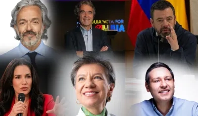Juan Daniel Oviedo, Sergio Fajardo, Carlos Fernando Galán, Claudia López, Sondra Macollins, Mauricio Lizcano.