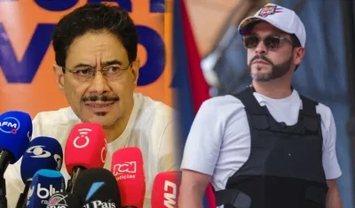 (Izq. a Der.) Iván Cepeda y Abelardo De la Espriella, candidatos a la Presidencia de Colombia. 