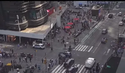 Zona del tiroteo en el Time Square