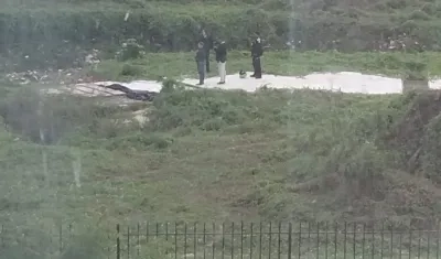 Zona en donde fue encontrado el cuerpo