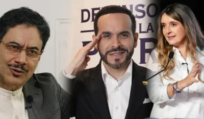 Iván Cepeda, Abelardo De la Espriella y Paloma Valencia. 