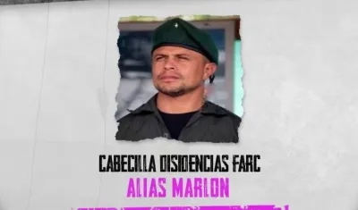 Alias 'Marlon', cabecilla de las disidencias de las FARC. (Abatido)