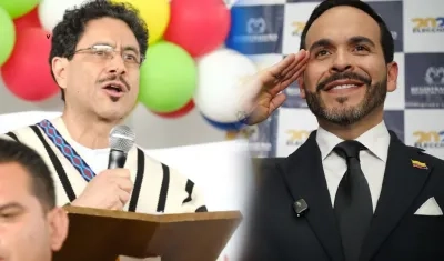 Iván Cepeda y Abelardo De La Espriella, candidatos presidenciales. 
