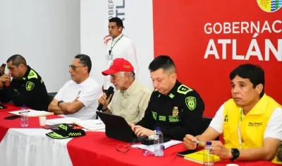 Aspecto del Consejo de Seguridad en el departamento. 