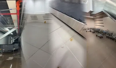 Algunas de las fallas de las obras en el Cortissoz. 