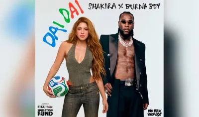Shakira y Burna Boy. 