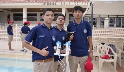 Estudiantes de la IED Evelyn Abuchaibe de Daes. 
