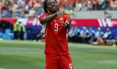 Johan Mamzambi marcó un doblete para el seleccionado suizo.