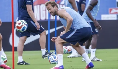 Harry Kane, delantero de la selección inglesa. 