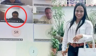 Liliana Segovia y aspecto de la audiencia a Andrés Mauricio Álvarez Vega