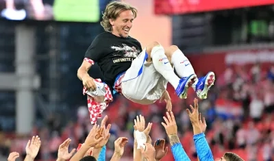 Luka Modric, veterano centrocampista y capitán de Croacia. 