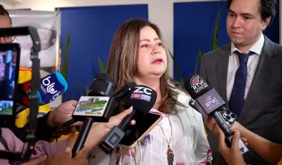 María Fernanda Rojas, ministra de Transporte. 