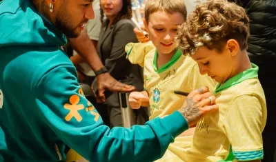 El astro brasileño Neymar.