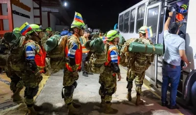 Rescatistas internacionales. 