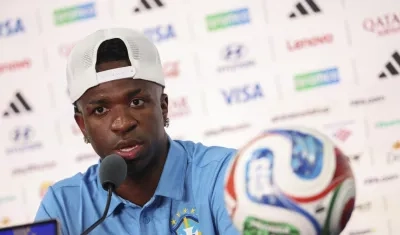 Vinicius Junior, delantero de la selección brasileña. 