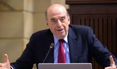 El  excanciller Álvaro Leyva.