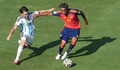 Nicolás Tagliafico y Lamine Yamal se enfrentaron el Mundial 2026. 