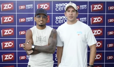 Alan Ayala Baleta, ‘Potro’, invitado en el Desafío Extreme Cajacopi y Ronny Ruidiaz, representante de OCR Costa Games