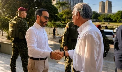 Encuentro entre el Presidente electo Abelardo De La Espriella y el gobernador Eduardo Verano. 