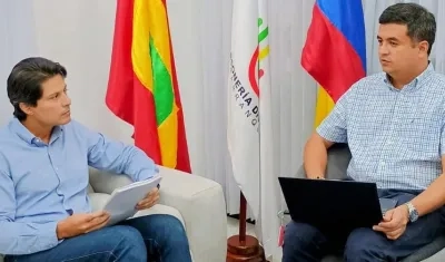 Los personeros de Barranquilla y Santa Marta, Miguel Ángel Alzate y Edwar Orozco, respectivamente.