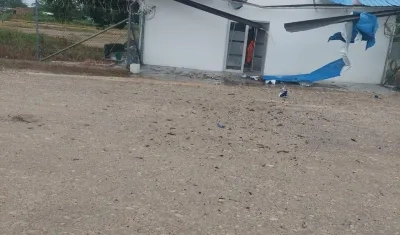 Así quedaron las instalaciones tras el atentado terrorista. 
