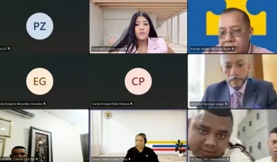 La audiencia virtual de este miércoles. 