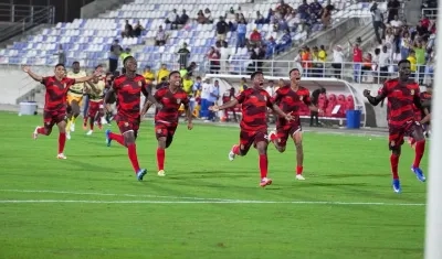 Barranquilla F.C. celebra