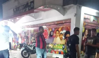 Billar donde sucedió el crimen.