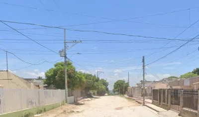 Aspecto del barrio El Valle de Barranquilla. 