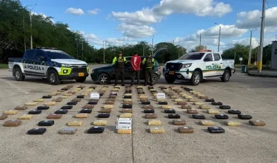 Marihuana incautada por la Policía en Córdoba. 