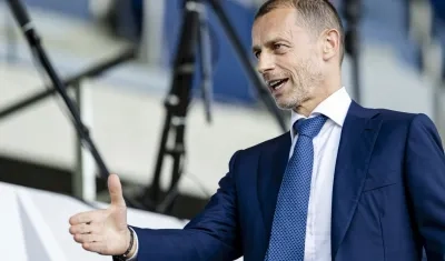 El presidente de la UEFA, Aleksander Ceferin.