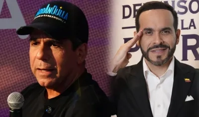 (De Izq. a Der.) Alejandro Char y Abelardo De La Espriella.