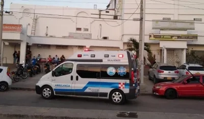 Clínica San Ignacio, a donde fueron llevados los heridos. 