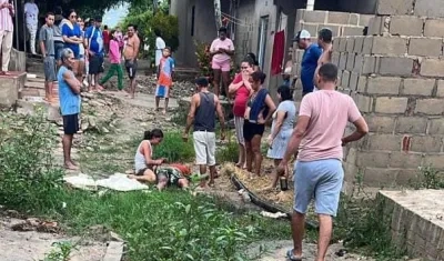 Lugar donde fue atacado a bala el hombre en Polonuevo.