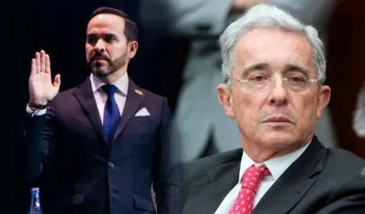 El Presidente electo Abelardo De La Espriella y el expresidente Álvaro Uribe Vélez.